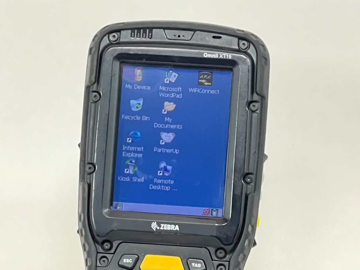 Zebra Psion Omnii XT15 7545, Windows CE6.0, SE1524ER 1D Auto Range Laser, 59 Key
