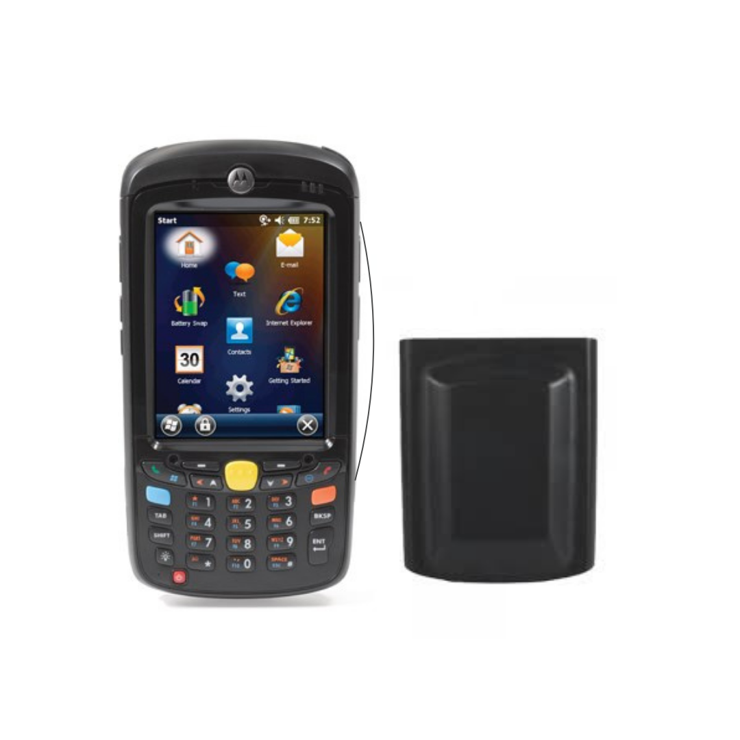 Motorola MC55A0-P90SWRQA7WR rugged mobile computer with numeric keypad, Windows Mobile 6.5, and SE960 1D laser barcode scanner (standard battery)