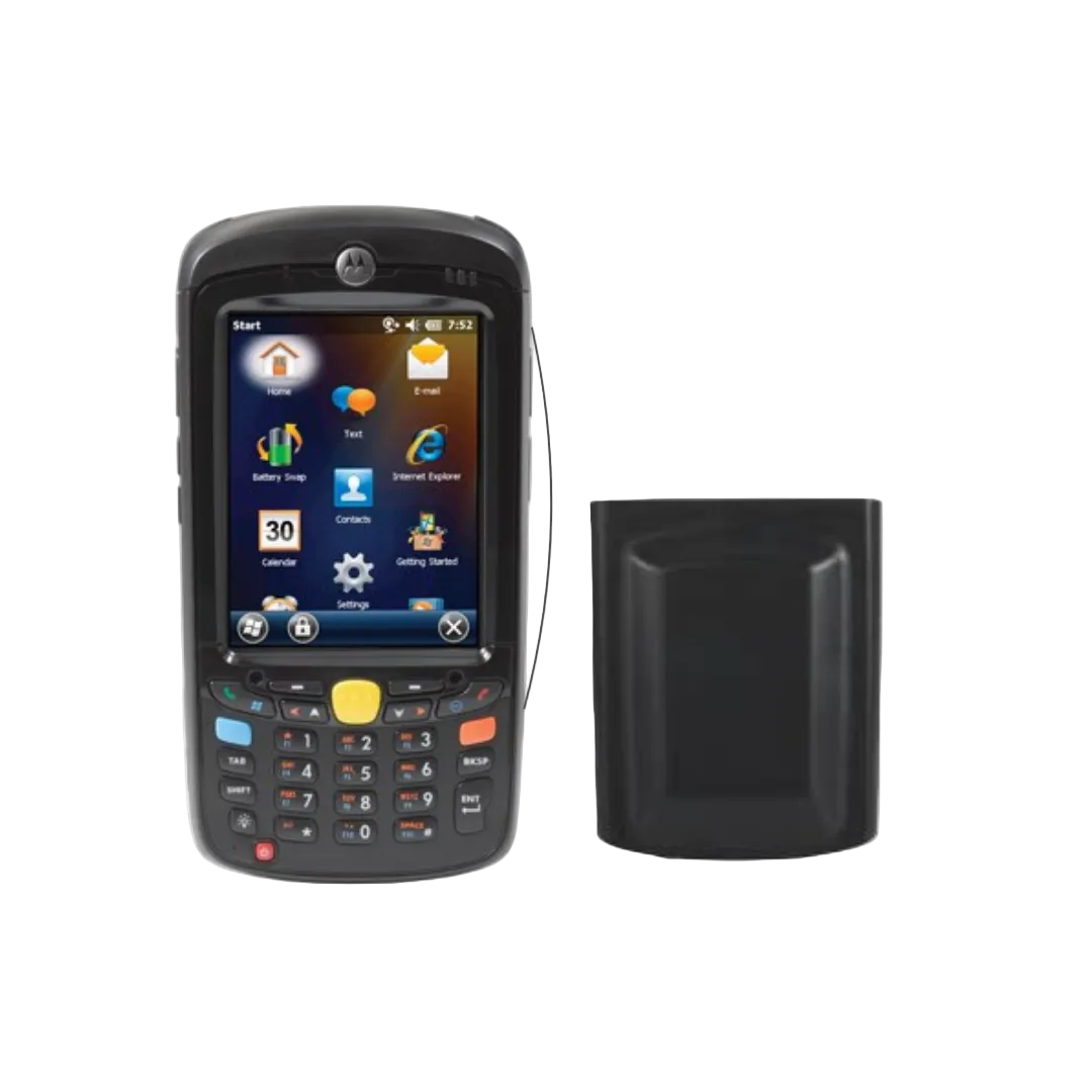 Motorola MC55A0-P90SWRQA9WR rugged mobile computer with numeric keypad, Windows Mobile 6.5, and SE960 1D laser barcode scanner (extended battery)