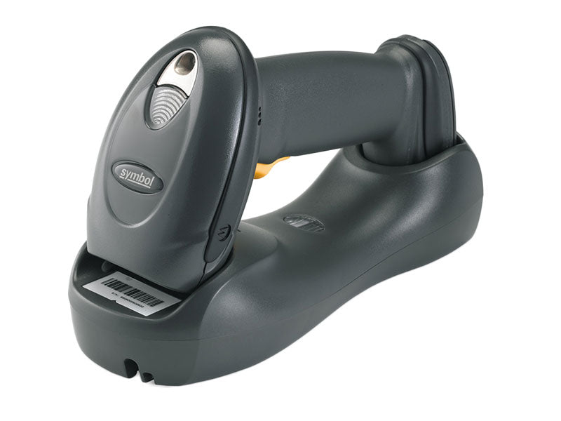 Zebra DS6878-TRBU0100ZWR wireless Bluetooth 2D barcode scanner kit with DS6878-SR20007WR scanner, charging cradle, and USB cable