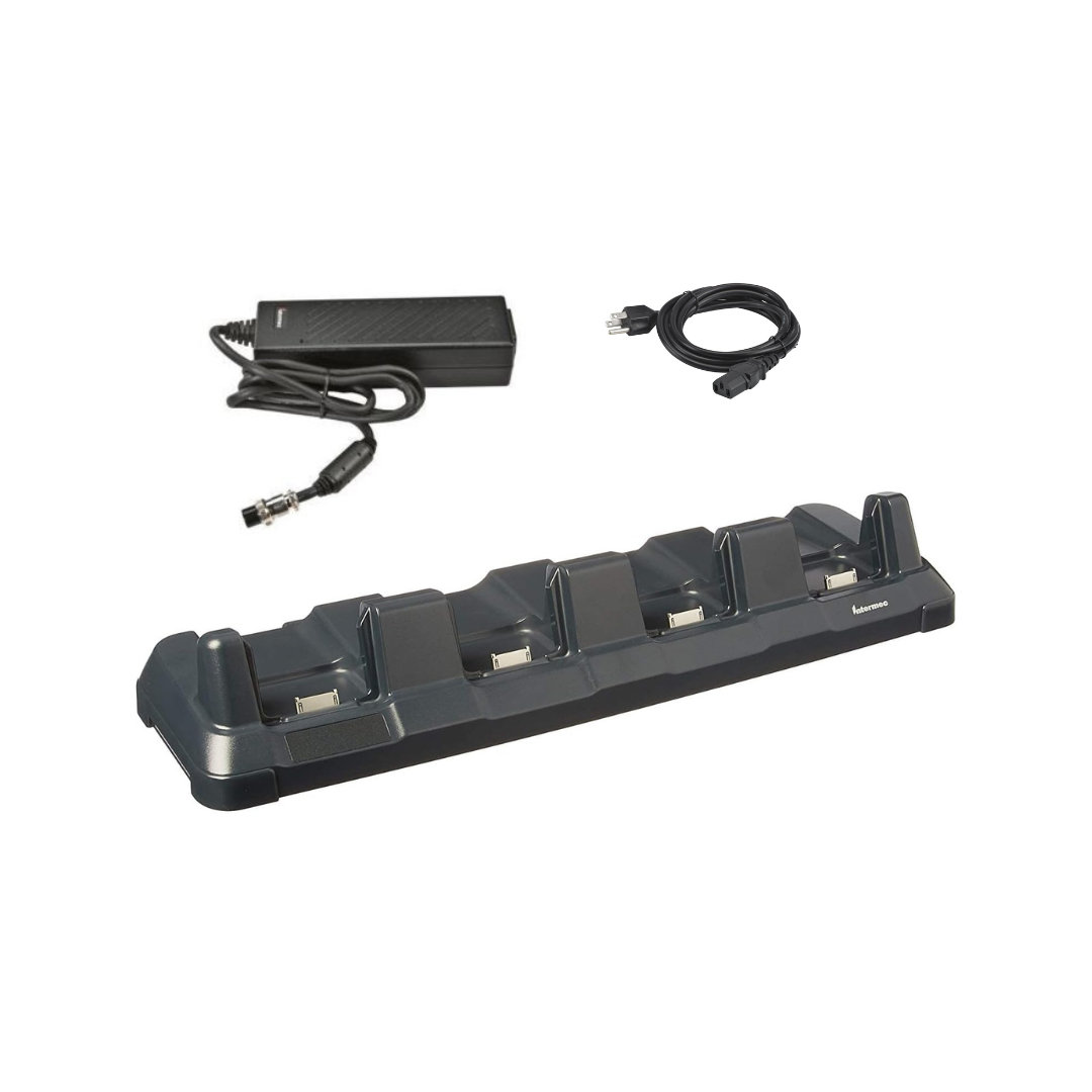 Intermec 4-slot charger, compatible with CK3A, CK3B, CK3R, CK3X (Intermec) and CK65 (Honeywell), model 871-229-301