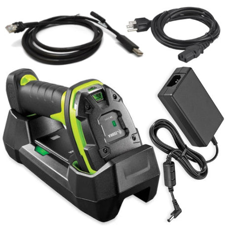 Zebra LI3678-SR Cordless 1D Linear Imager Barcode Scanner Kit