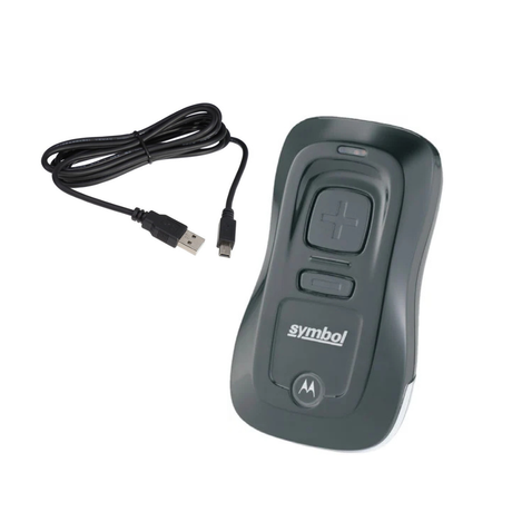 Motorola Symbol CS3070 portable 1D laser barcode scanner with Bluetooth connectivity and USB cable, part # CS3070-SR10007WW