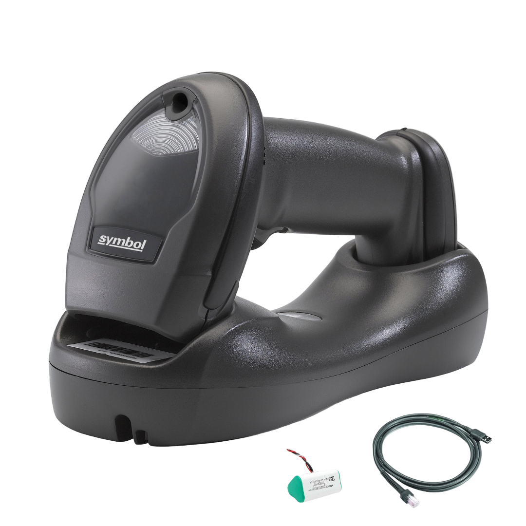 Zebra/Symbol/Motorola LI4278 Wireless Bluetooth Barcode Scanner w/ Cradle and USB Cable | SKU: LI4278‑TRBU0100ZWR