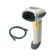 Zebra Symbol Motorola LS4208 handheld barcode scanner part # LS4208-SR20001ZZR, white color, USB cable inlcuded (kit part # LS4208-SWZU0100ZR)
