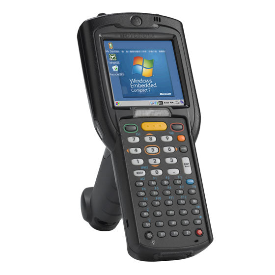Zebra MC32N0-GI4HCHEIA rugged mobile computer and 2D imager barcode scanner, shown in gun-style form factor with a black finish.