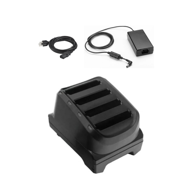 SAC-TC2Y-4SCHG-01, non-OEM, 3rd party, 4-slot battery charger for TC21 and TC26 spare batteries