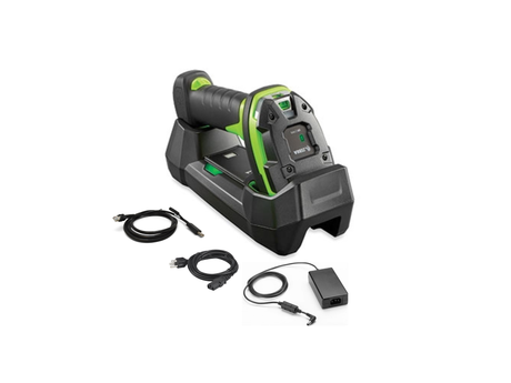Zebra DS3678-ER complete kit with rugged wireless barcode scanner, charging cradle, power supply, USB cable and line cord (DS3678-ER3U4212SVW)