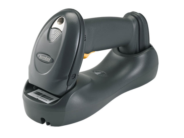 Zebra DS6878-TRBU0100ZWR wireless Bluetooth 2D barcode scanner kit with DS6878-SR20007WR scanner, charging cradle, and USB cable