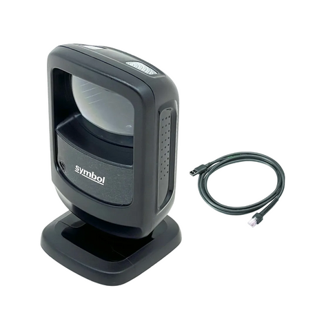 Zebra Symbol Motorola DS9208-SR00004NNWW Scanner with USB Cable Included facing left